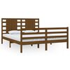 vidaXL Estrutura de cama 160x200 cm madeira pinho maci&ccedil;o castanho mel