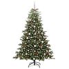 vidaXL &Aacute;rvore de Natal Artificial Verde 180 cm PVC, Metal e Pl&aacute;stico