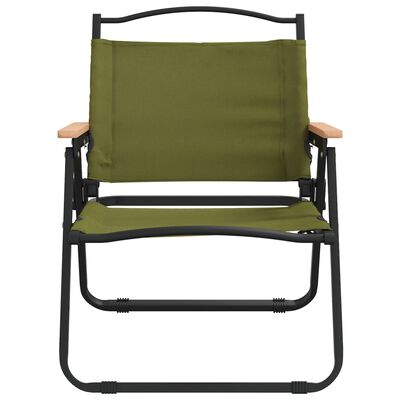 vidaXL Cadeiras de campismo 2 pcs 54x43x59 cm tecido oxford verde