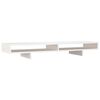 vidaXL Suporte para monitor 100x27x14 cm madeira pinho maci&ccedil;a branco