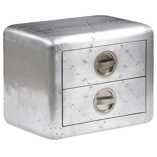 vidaXL Mesa de apoio aviador com 2 gavetas piloto de aeronave vintage