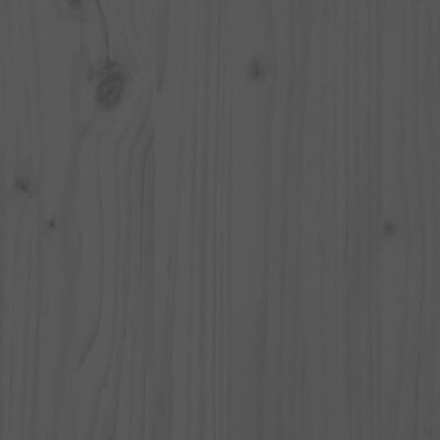 vidaXL Vaso/floreira com prateleira 82,5x82,5x81 cm pinho maciço cinza