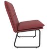 vidaXL Banco 100x75x76 cm couro artificial vermelho tinto