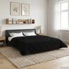 vidaXL Duvet de Ano Inteiro Colchonete Preto 220 x 240 cm