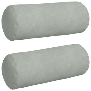 vidaXL Almofadas de Apoio 2 pcs Cinzento-claro &Oslash; 15 x 40 cm