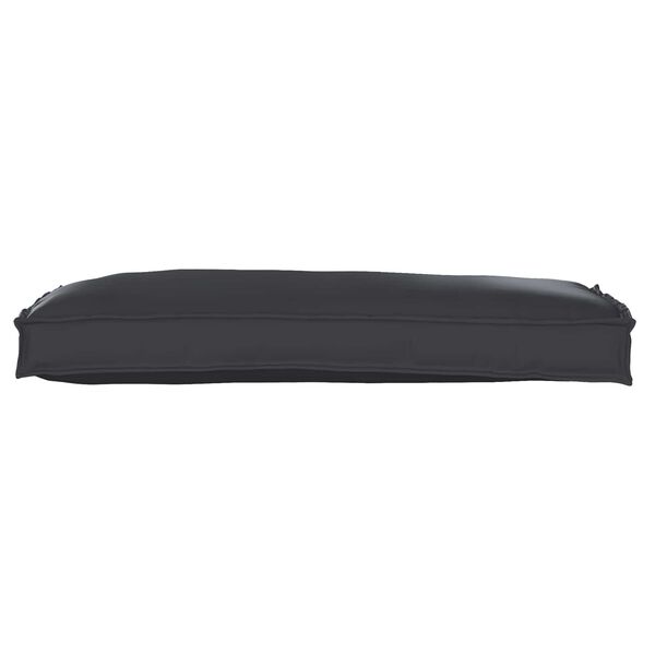 vidaXL Conjunto de Almofadas para Palete 2 pcs Preto 100 x 40 x 8 cm