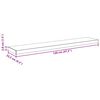 vidaXL Prateleiras de parede suspensas 2 pcs 120x23,5x3,8cm MDF cinza