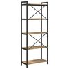 vidaXL Estante Carvalho Artesanal 60 x 30 x 155 cm Madeira processada