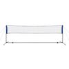 vidaXL Conjunto rede de badminton com volantes 500 x 155 cm