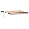 vidaXL Toldo retr&aacute;til manual com LEDs 3,5 x 2,5 m