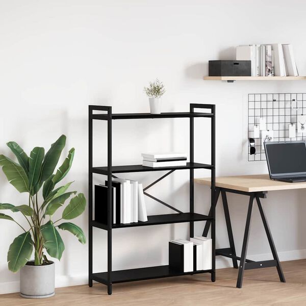 vidaXL Estante Carvalho Preto 80 x 30 x 120 cm Madeira processada