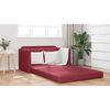 vidaXL Sof&aacute;-Cama 110cm Vinho Vermelho Couro Artificial