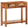 vidaXL Mesa consola 86x30x76 cm madeira recuperada maci&ccedil;a
