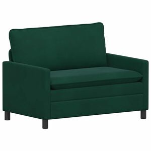 vidaXL Sof&aacute; Verde-escuro 126 x 81 x 87,5 cm