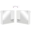 vidaXL Conjunto de M&oacute;veis para Banheiro 3 pcs Branco Brilhante