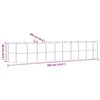 vidaXL Canteiro elevado jardim 396x100x68 aço galvanizado cinzento