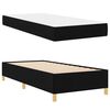 vidaXL Estrutura da Cama com colch&atilde;o Preto 80 x 200 cm tecido