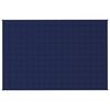 vidaXL Manta pesada 5 kg 120x180 cm tecido azul