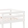 vidaXL Cama alta c/ secretária/cadeiras 90x190 cm pinho maciço branco