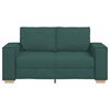 vidaXL Sof&aacute; de 2 lugares verde escuro 160x78x84 cm tecido