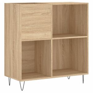 vidaXL Arm&aacute;rio p/ discos 84,5x38x89 cm deriv. madeira carvalho sonoma