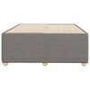 vidaXL Estrutura de cama sem colch&atilde;o 120x190cm tecido cinzento