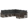 vidaXL Conjunto de Sof&aacute; de Jardim 8 unid. 8-N&uacute;mero de lugares Cinzento