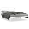 vidaXL Estrutura de cama com cabeceira 150x200 cm metal branco
