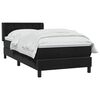 vidaXL Cama box spring com colch&atilde;o 90x210 cm veludo preto