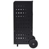 vidaXL Carrinho para lenha com rodas em pl&aacute;stico 36x42x105 cm