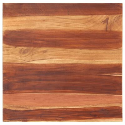 vidaXL Tampo de mesa madeira de sheesham maciça 25-27 mm 70x70 cm