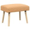 vidaXL banco Liso Bege 60 x 40 x 45 cm Boucl&eacute;