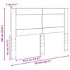 vidaXL Cabeceira Carvalho Sonoma 150 cm Madeira processada