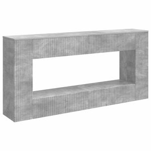 vidaXL Aparador Riscas Cinzento Concreto 155 x 29 x 74 cm