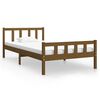 vidaXL Estrutura de cama 100x200 cm madeira maci&ccedil;a castanho mel