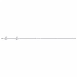 vidaXL Mini kit para arm&aacute;rio deslizante a&ccedil;o carbono 200 cm branco