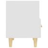 vidaXL Mesa de cabeceira 40x35x47 cm branco