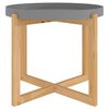 vidaXL Mesa de centro 53x53x43,5 cm deriv. madeira/pinho maci&ccedil;o cinza