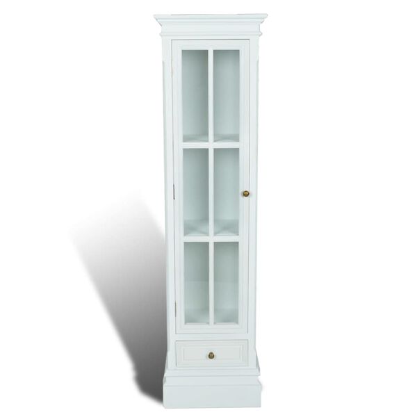 vidaXL Estante com 3 prateleiras elegante madeira branco
