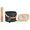 vidaXL Conjunto de Acess&oacute;rios de Sauna 4 unid. Preto