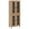vidaXL Buff&ecirc; 2 pcs Carvalho Artesanal 69,5 x 34 x 180 cm