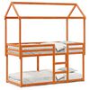 vidaXL Beliche com telhado 80x200 cm pinho maci&ccedil;o castanho-mel