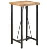 vidaXL Mesa de bar 55x55x107 cm madeira de mangueira maci&ccedil;a e ferro