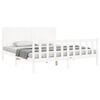 vidaXL Estrutura cama Super King Size c/ cabeceira madeira branco