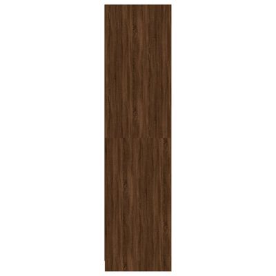 vidaXL Roupeiro 100x50x200 cm derivados de madeira carvalho castanho