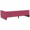 vidaXL Estrutura de Cama de Canto Vinho Vermelho 100 cm x 200 cm