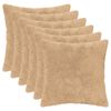vidaXL Capa almofada 6 unid. HEERLEN Creme 40 x 40 cm