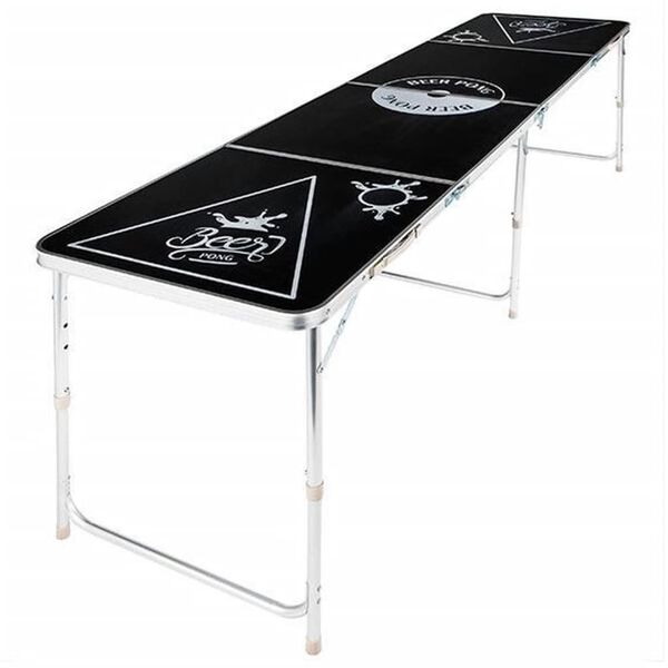 HI Mesa dobr&aacute;vel ajust&aacute;vel em altura para beer pong preto