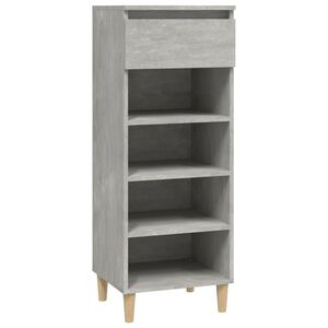 vidaXL Sapateira 40x36x105 cm derivados de madeira cinzento cimento