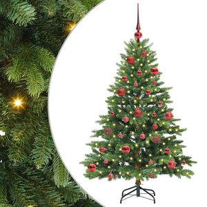 vidaXL &Aacute;rvore de Natal Artificial com 150 LEDs Verde 150 cm PE e PVC
